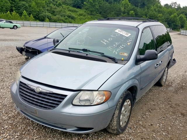 1C4GP45R94B602947 - 2004 CHRYSLER TOWN & COU BLUE photo 2