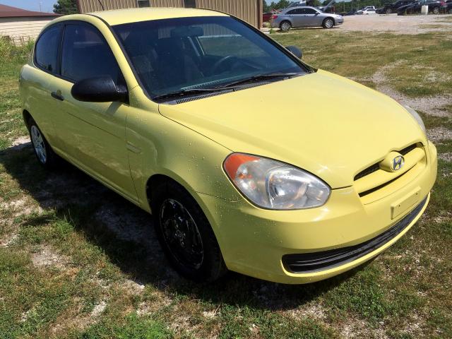 KMHCM36C19U127989 - 2009 HYUNDAI ACCENT GS YELLOW photo 1