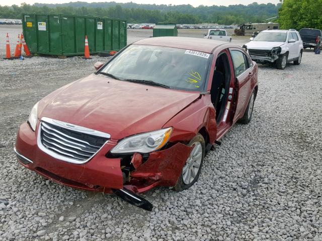 1C3CCBBB3EN178658 - 2014 CHRYSLER 200 TOURIN MAROON photo 2