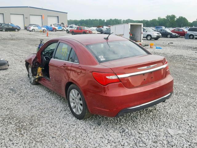 1C3CCBBB3EN178658 - 2014 CHRYSLER 200 TOURIN MAROON photo 3