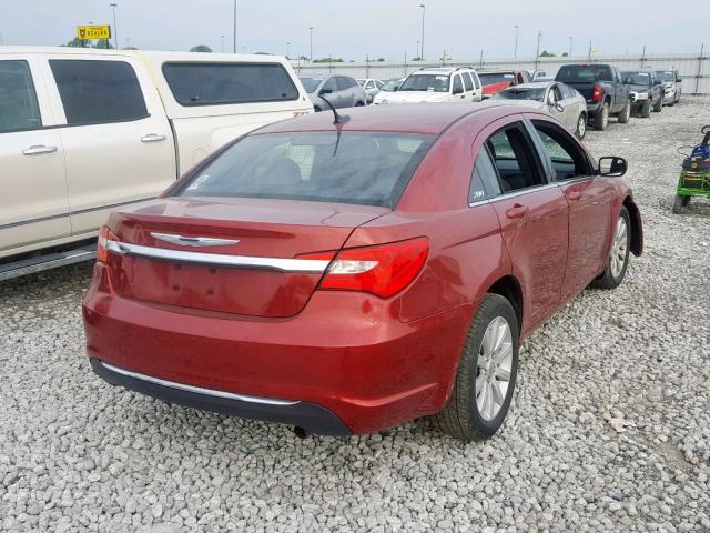 1C3CCBBB3EN178658 - 2014 CHRYSLER 200 TOURIN MAROON photo 4