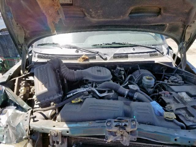 1B7GL22X5YS599330 - 2000 DODGE DAKOTA GREEN photo 7