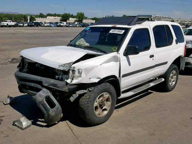 5N1ED28Y6YC562636 - 2000 NISSAN XTERRA XE WHITE photo 2