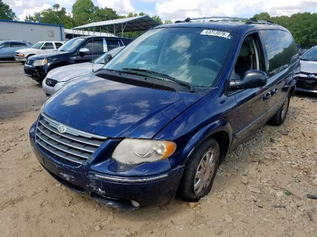 2A8GP64L46R829338 - 2006 CHRYSLER TOWN & COU BLUE photo 2