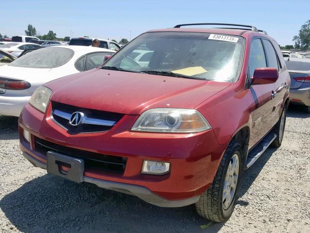 2HNYD18975H524260 - 2005 ACURA MDX TOURIN RED photo 2