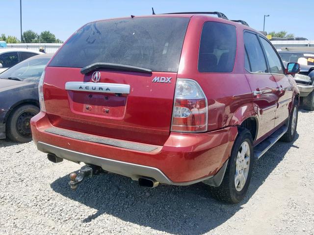 2HNYD18975H524260 - 2005 ACURA MDX TOURIN RED photo 4