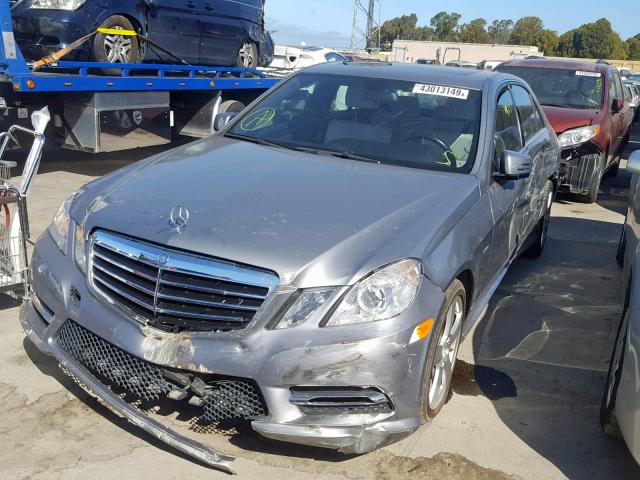 WDDHF5KB6CA584700 - 2012 MERCEDES-BENZ E 350 GRAY photo 2