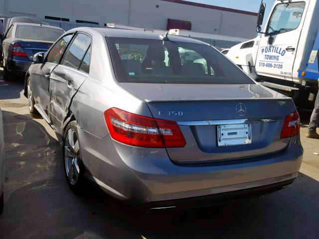 WDDHF5KB6CA584700 - 2012 MERCEDES-BENZ E 350 GRAY photo 3