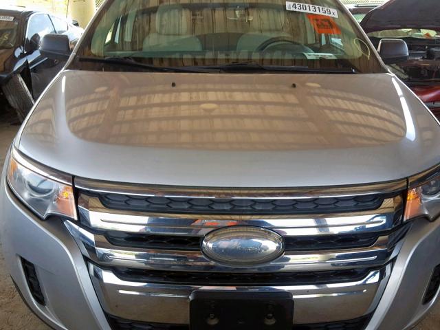 2FMDK3GC8DBB41377 - 2013 FORD EDGE SE SILVER photo 9