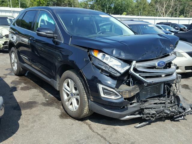 2FMPK4J87GBC42650 - 2016 FORD EDGE SEL BLACK photo 1