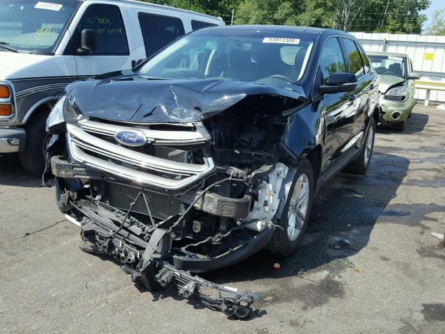 2FMPK4J87GBC42650 - 2016 FORD EDGE SEL BLACK photo 2