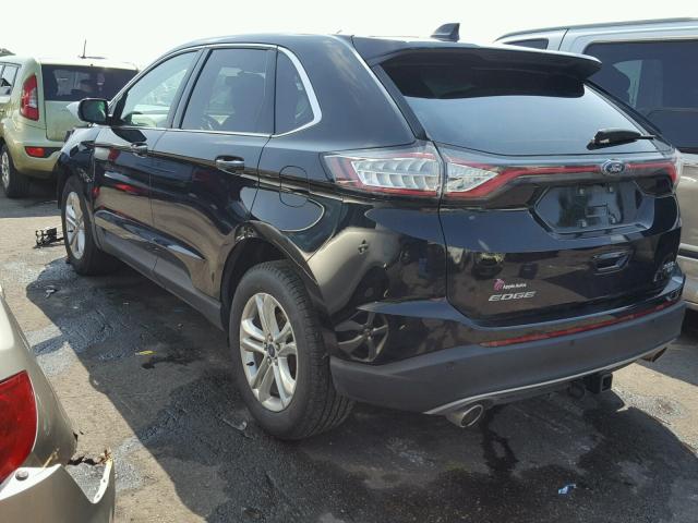 2FMPK4J87GBC42650 - 2016 FORD EDGE SEL BLACK photo 3