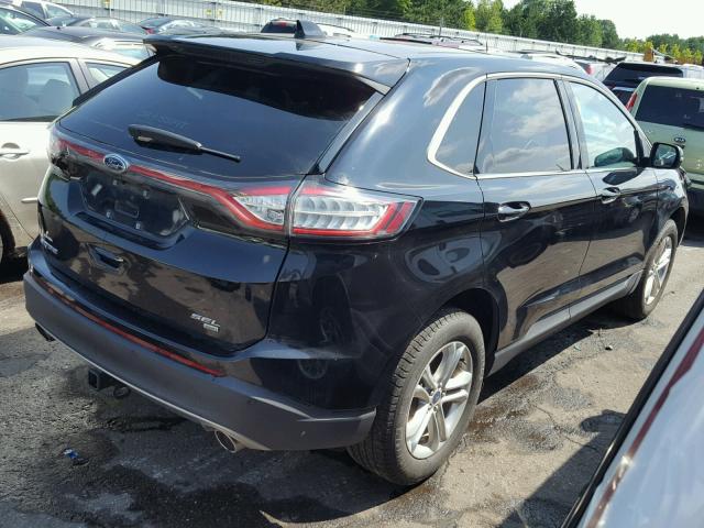 2FMPK4J87GBC42650 - 2016 FORD EDGE SEL BLACK photo 4