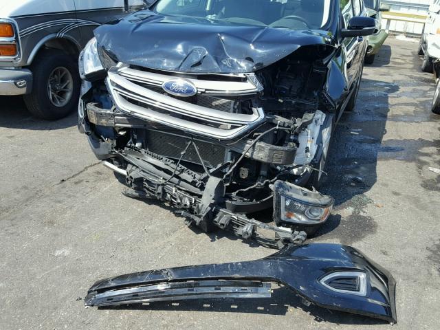 2FMPK4J87GBC42650 - 2016 FORD EDGE SEL BLACK photo 9