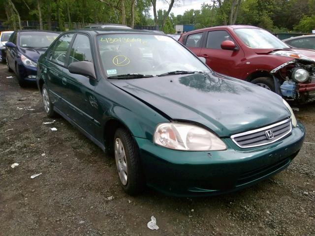 2HGEJ661XYH579013 - 2000 HONDA CIVIC BASE GREEN photo 1