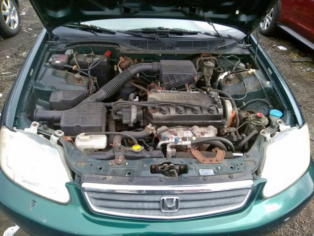 2HGEJ661XYH579013 - 2000 HONDA CIVIC BASE GREEN photo 7