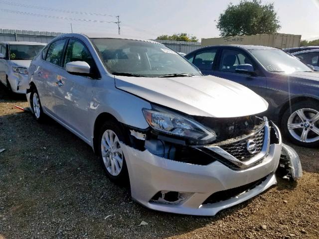 3N1AB7AP6JL631572 - 2018 NISSAN SENTRA SILVER photo 1