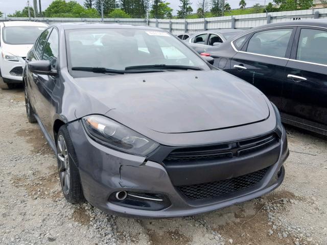 1C3CDFBB6FD302305 - 2015 DODGE DART SXT GRAY photo 1