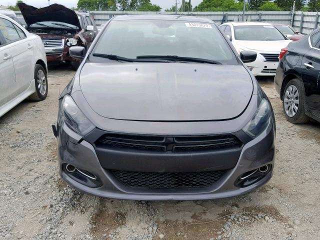 1C3CDFBB6FD302305 - 2015 DODGE DART SXT GRAY photo 9