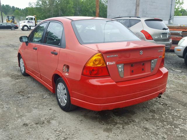 JS2RB62S465300015 - 2006 SUZUKI AERIO RED photo 3