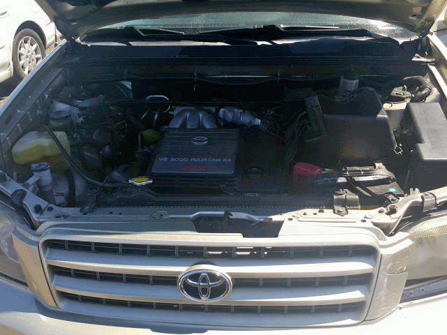 JTEGF21A630112804 - 2003 TOYOTA HIGHLANDER GOLD photo 7