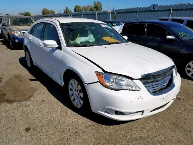 1C3CCBAB4EN170408 - 2014 CHRYSLER 200 LX WHITE photo 1