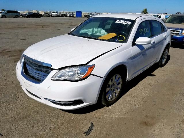 1C3CCBAB4EN170408 - 2014 CHRYSLER 200 LX WHITE photo 2