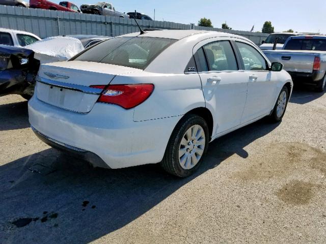 1C3CCBAB4EN170408 - 2014 CHRYSLER 200 LX WHITE photo 4