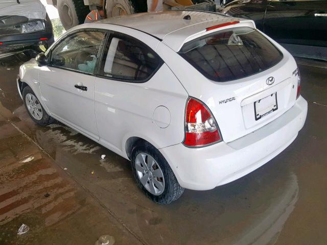 KMHCM3AC5AU178634 - 2010 HYUNDAI ACCENT BLU WHITE photo 3