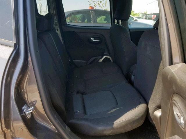 ZACCJBAB8HPG13558 - 2017 JEEP RENEGADE S შავი ფოტო 6