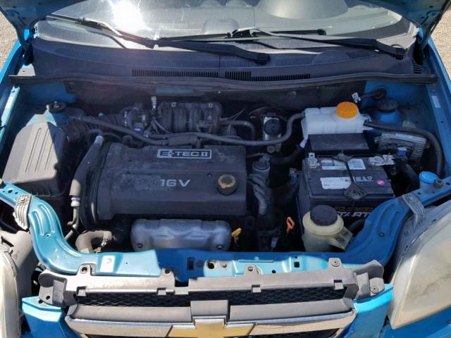 KL1TD56628B212237 - 2008 CHEVROLET AVEO BASE Көк фото 7