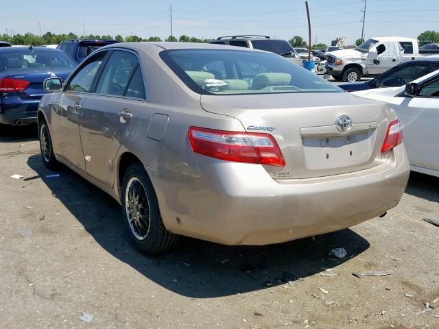 4T4BE46K49R095289 - 2009 TOYOTA CAMRY BASE GOLD photo 3