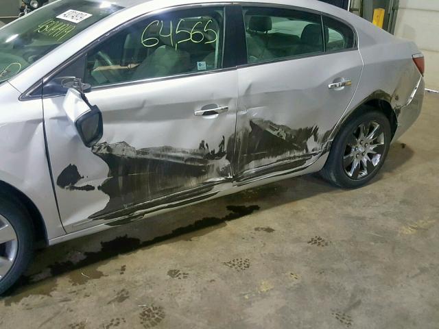 1G4GD5GG9AF182777 - 2010 BUICK LACROSSE C SILVER photo 9