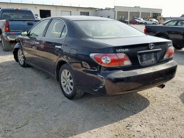 JTHBF30G225018347 - 2002 LEXUS ES 300 BLACK photo 3