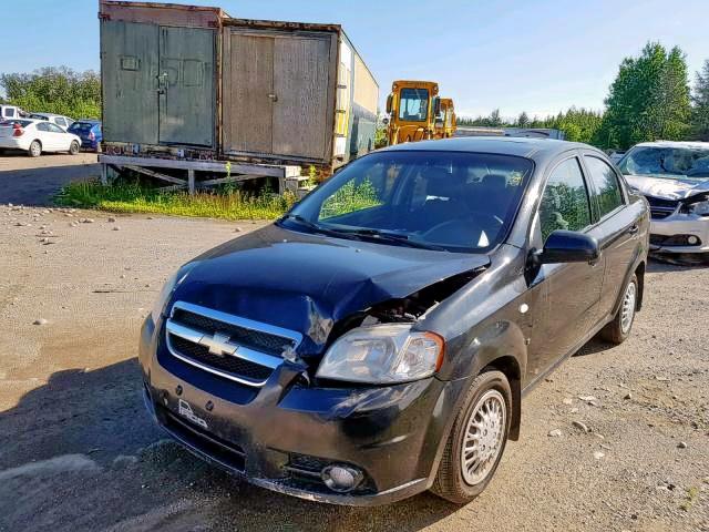 KL1TG55698B185692 - 2008 CHEVROLET AVEO LT BLACK photo 2