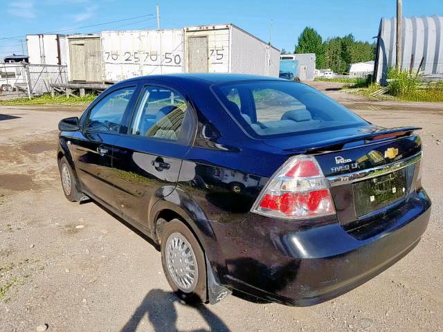 KL1TG55698B185692 - 2008 CHEVROLET AVEO LT BLACK photo 3