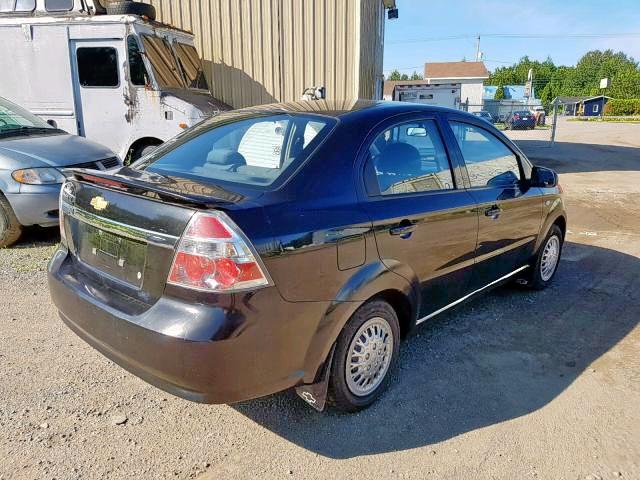 KL1TG55698B185692 - 2008 CHEVROLET AVEO LT BLACK photo 4