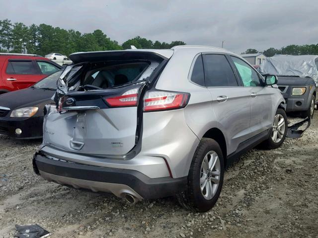 2FMPK3J94KBB19335 - 2019 FORD EDGE SEL SILVER photo 4