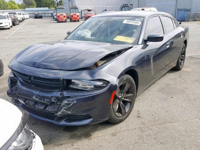 2C3CDXHG8HH563594 - 2017 DODGE CHARGER SX BLACK photo 2