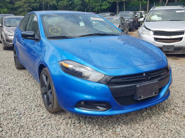 1C3CDFBB2FD200564 - 2015 DODGE DART SXT BLUE photo 1