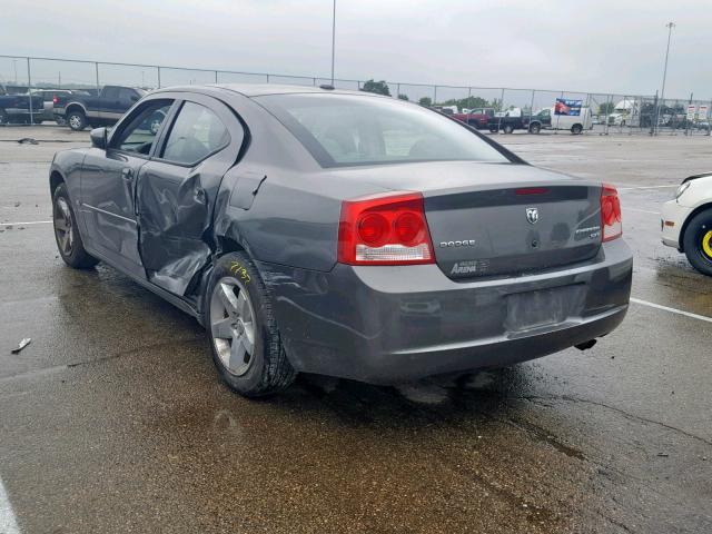 2B3CA3CV2AH124367 - 2010 DODGE CHARGER SX GRAY photo 3