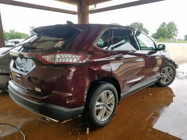 2FMPK3J90JBC04588 - 2018 FORD EDGE SEL MAROON photo 4