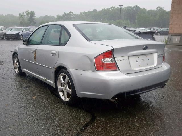 4S3BL686254205704 - 2005 SUBARU LEGACY GT SILVER photo 3