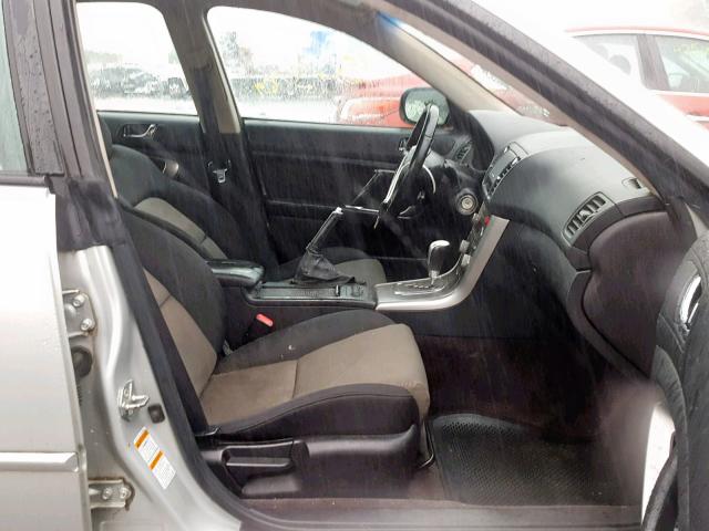 4S3BL686254205704 - 2005 SUBARU LEGACY GT SILVER photo 5