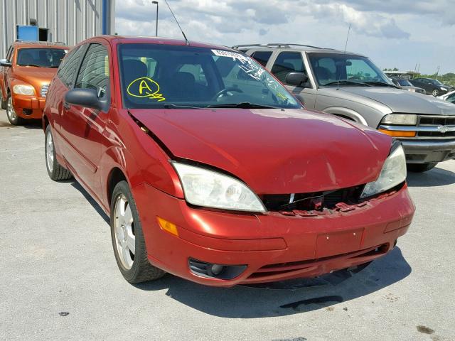 3FAFP31N05R142170 - 2005 FORD FOCUS ZX3 RED photo 1