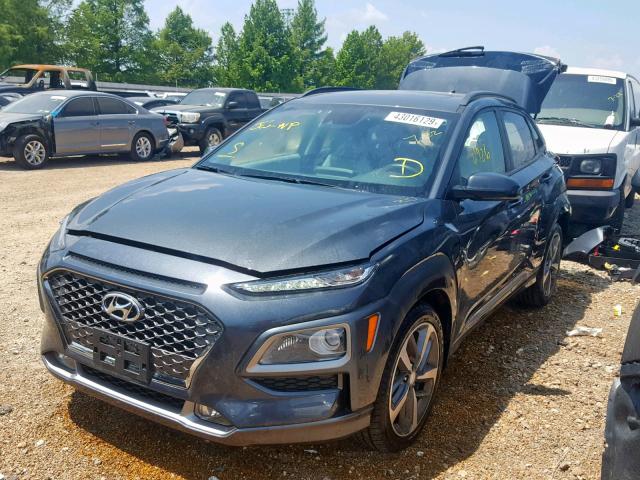 KM8K33A59KU328293 - 2019 HYUNDAI KONA LIMIT GRAY photo 2