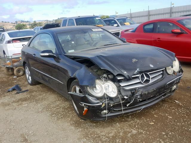 WDBTJ65J94F081600 - 2004 MERCEDES-BENZ CLK 320C BLACK photo 1