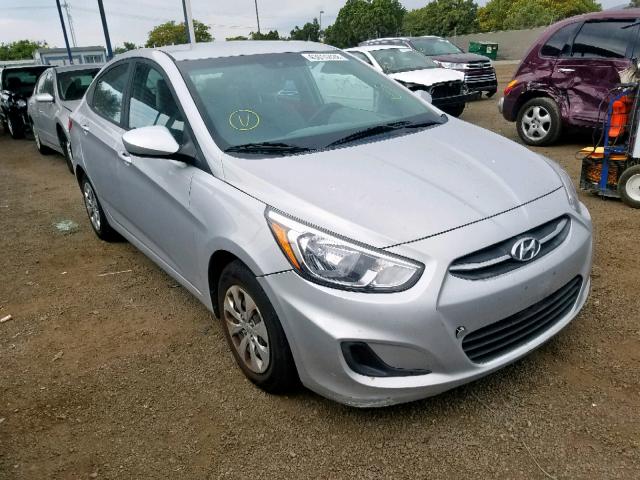 KMHCT4AE3GU091219 - 2016 HYUNDAI ACCENT SE SILVER photo 1