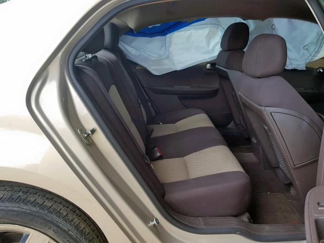 1G1ZH57B49F206316 - 2009 CHEVROLET MALIBU 1LT 金色 照片 6