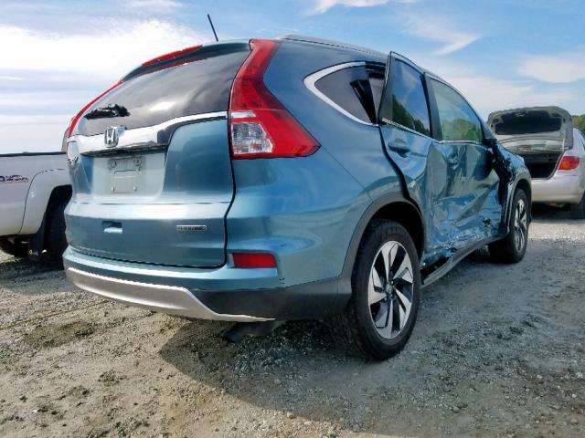 5J6RM3H92GL015098 - 2016 HONDA CR-V TOURI BLUE photo 4